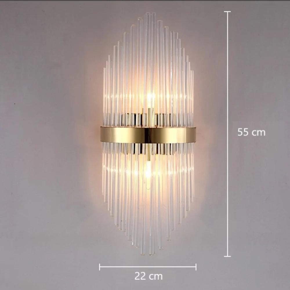 مصباح حائط كريستالي