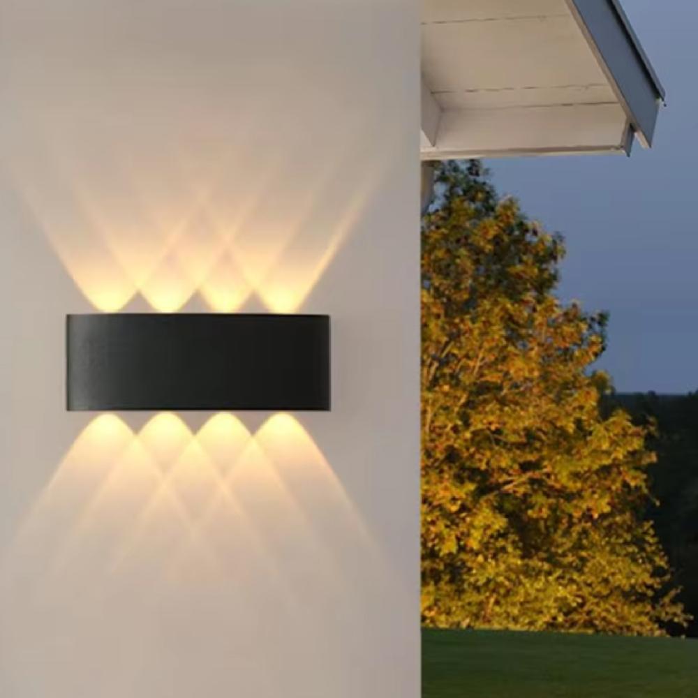 مصباح جداري خارجي وكشاف بوابة رباعي الأضواء