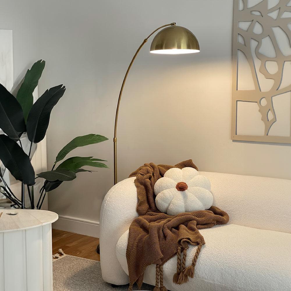 ابجورة ذهبي طويلة قوس للإضاءة الجانبية