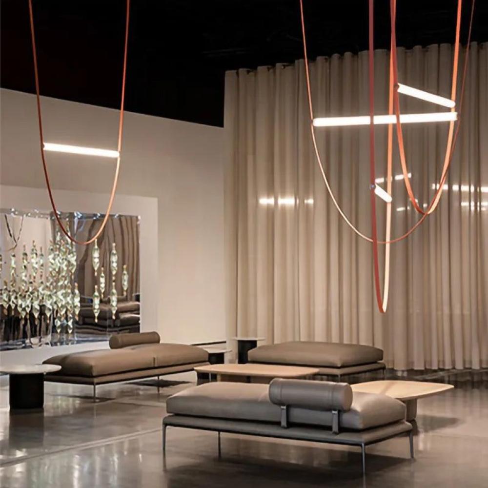 نجف ليد حبال بثلاث حبال و أطوالها مختلفة