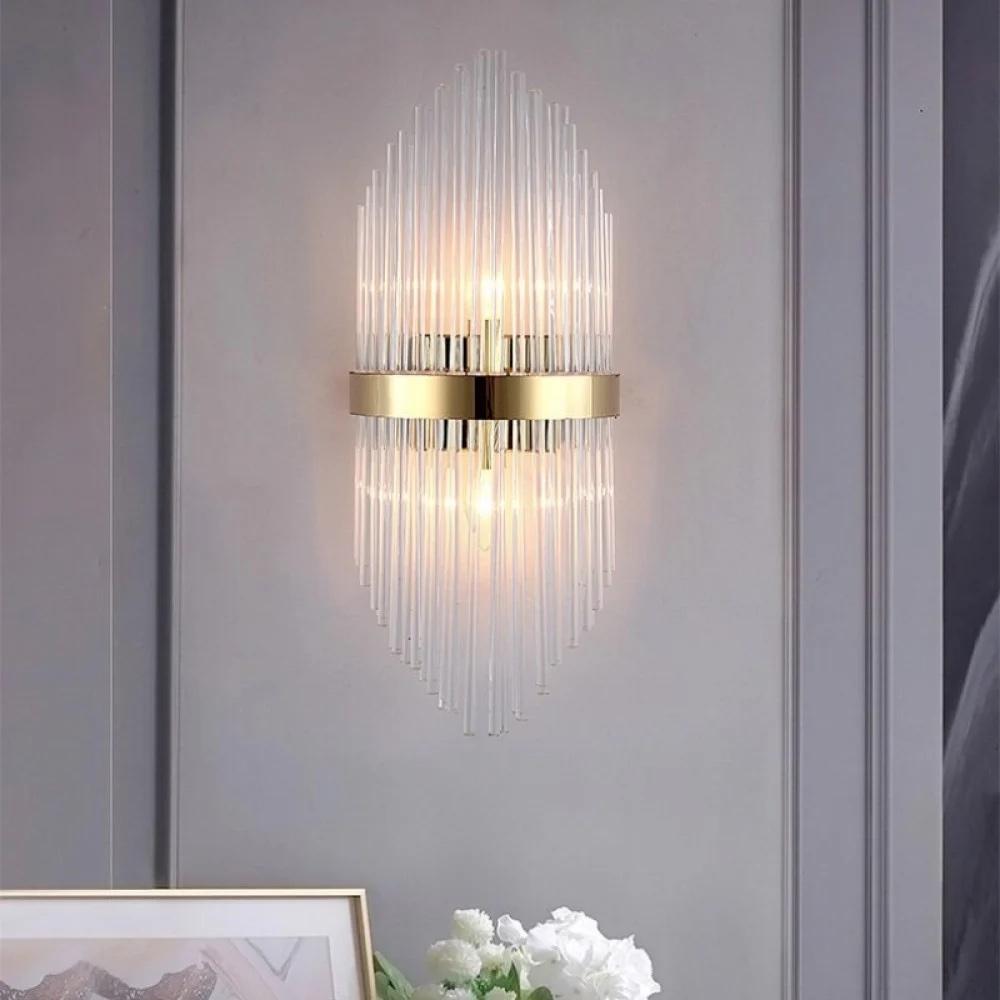 مصباح حائط كريستالي