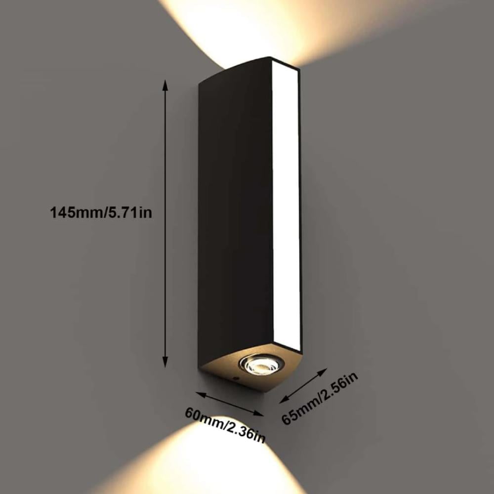 مصباح حائط خارجي للحديقة ضوء شرفة لون اصفر عصري