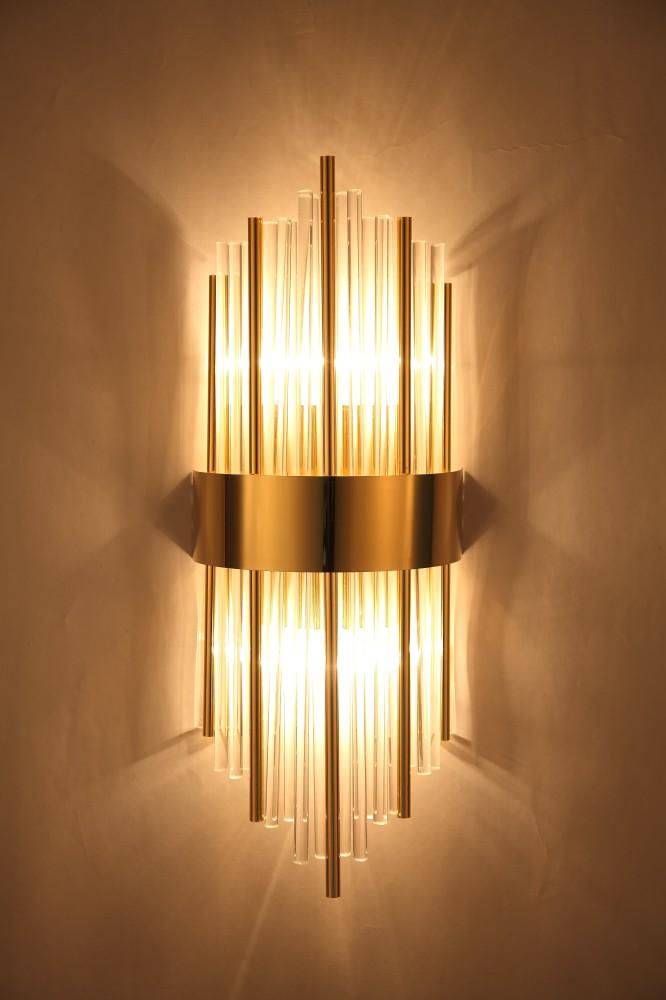 مصباح حائط كريستالي فاخر وحديث