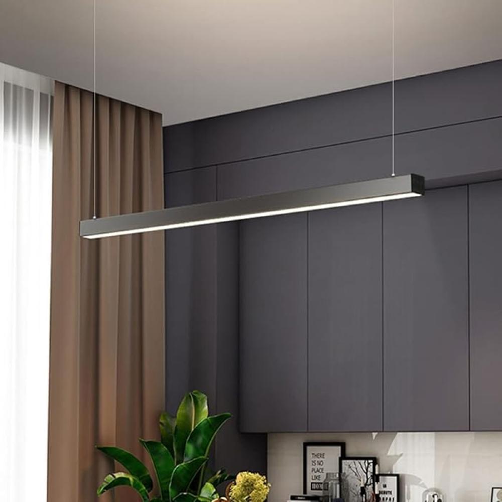 انارة خطية معلقة لينير لايت لون الإطار اسود 60W