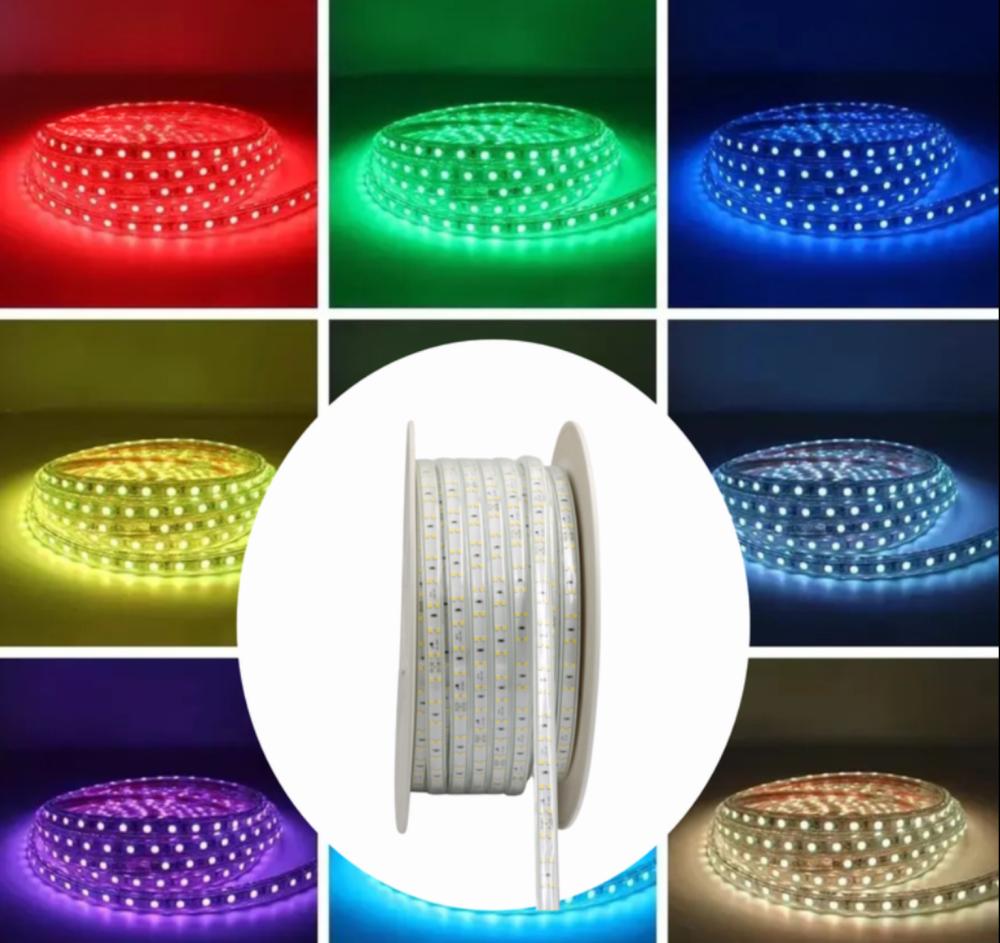 شريط ليد ملون بريموت تحكم خطين 11 واط- 96 لمبة RGB