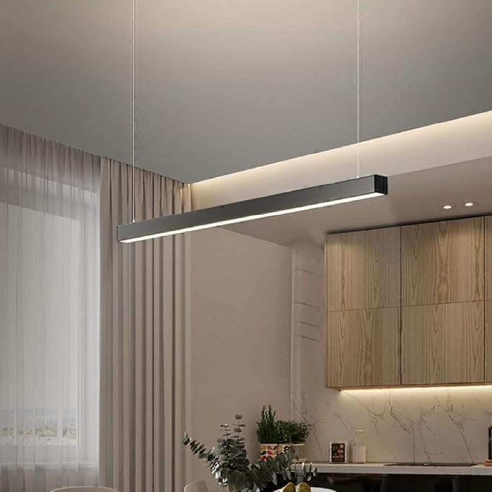 انارة خطية معلقة لينير لايت لون الإطار اسود 60W