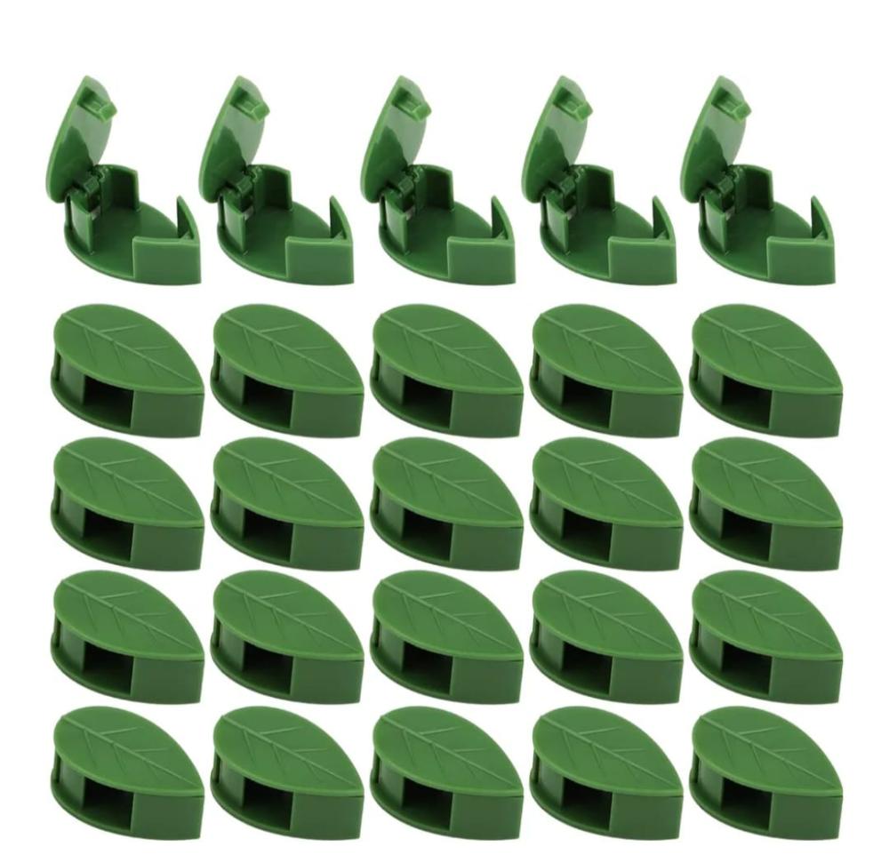 مشابك دبايات على شكل ورقة خضراء  10 حبات