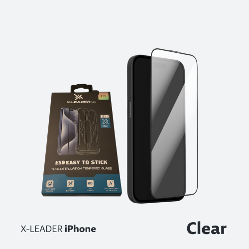 شاشة حماية مع ايطار تركيب ذاتي iPhone (اختر نوع جو...