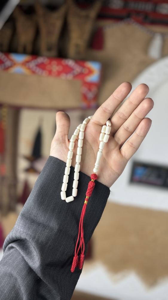 سبحة عظم جمل برميلي
