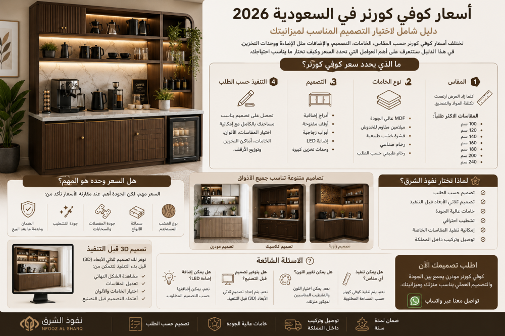أسعار كوفي كورنر في السعودية 2026