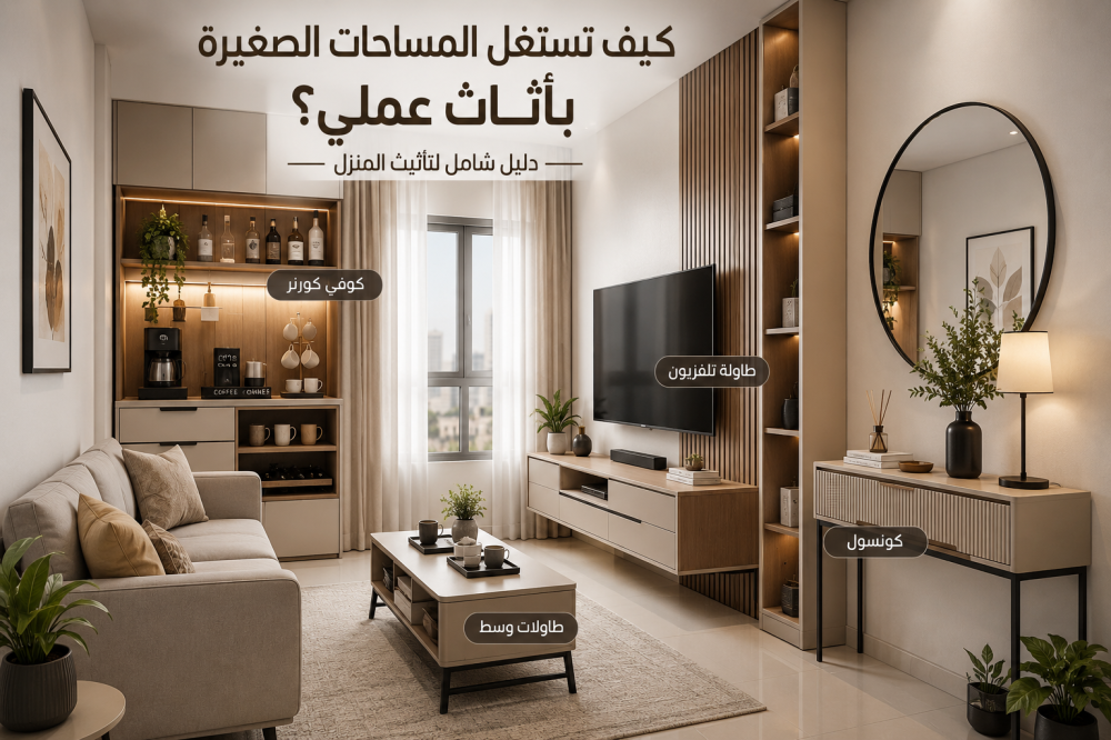 أثاث مودرن لاستغلال المساحات الصغيرة في المنزل بتصميم عملي وأنيق