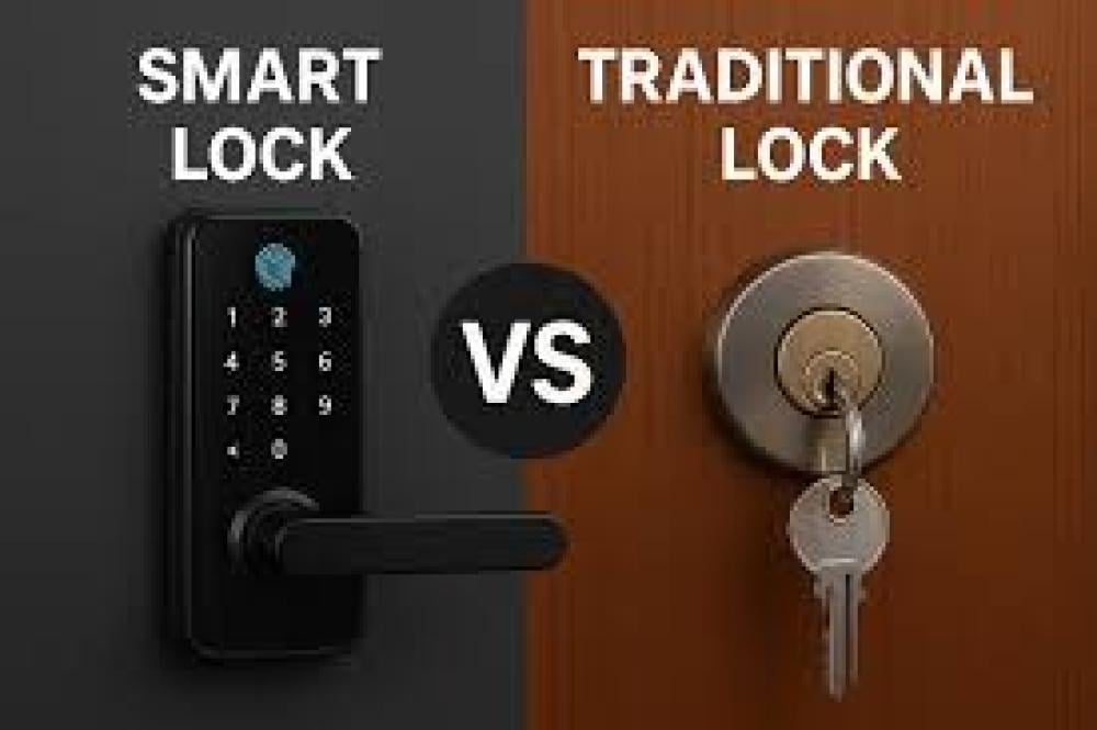 الفرق بين مقابض الأبواب الذكية والعادية