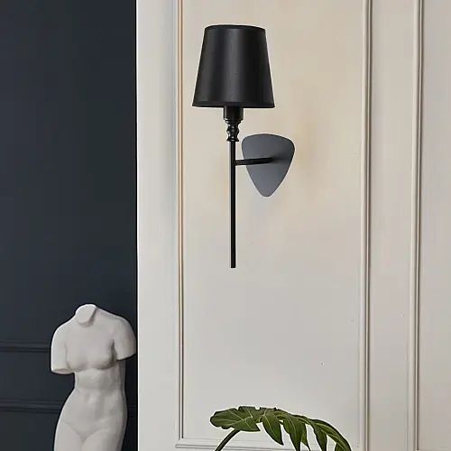 إضاءة ابليك حائط مودرن اسود E14*1L