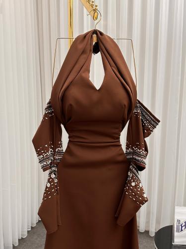 فستان  سهرة باربي + تطريز