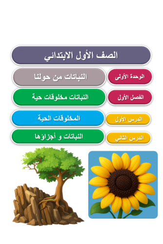 علوم الصف الأول - الوحدة الأولى الفصل النباتات مخل...