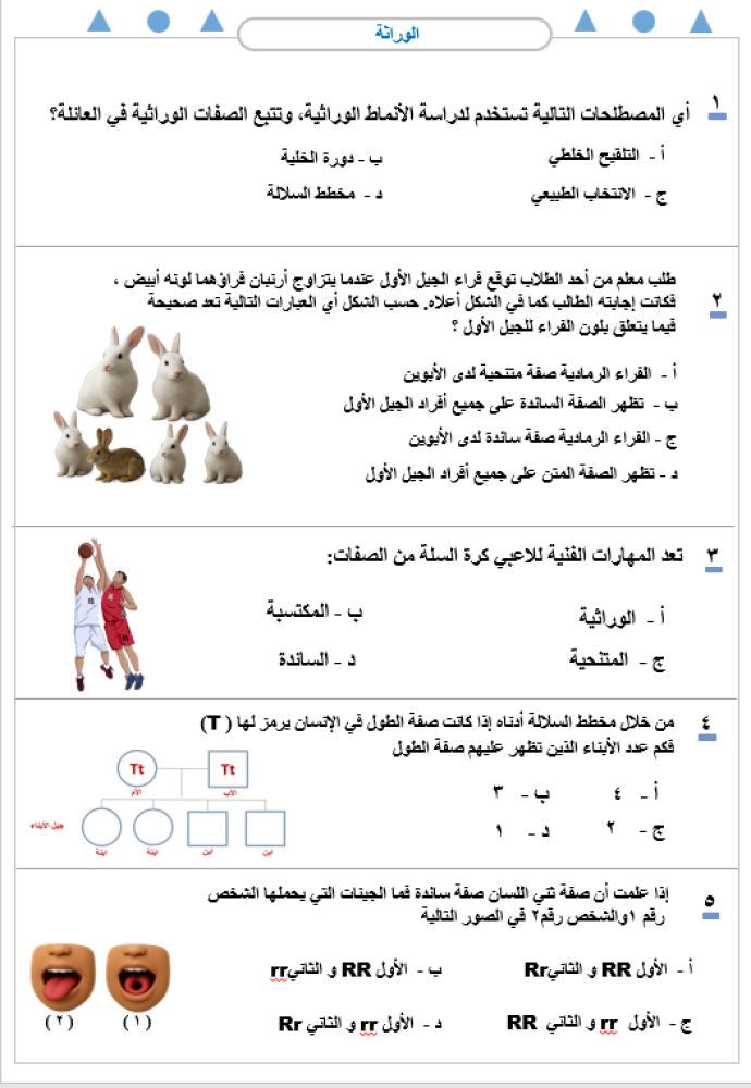 حقيبة الاختبارات الوطنية ( نافس ) الفصل الدراسي الأول 1447 هـ