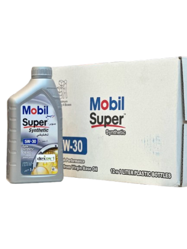 زيت محرك موبيل سوبر 5w30 x12 كرتون 12 حبة