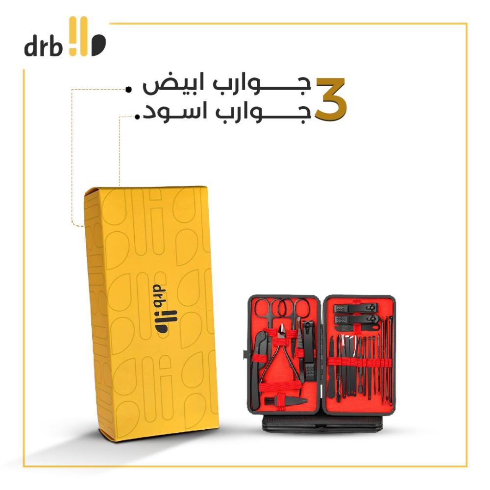 جوارب طويلة - عبوه من 6 حبات ( أسود )