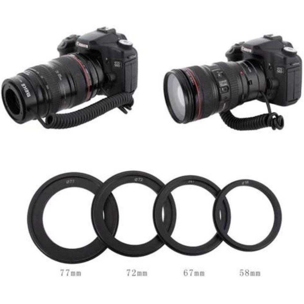 Meike - Auto Focus Multifunctional Extension Tube Macro Reverse Adapter - Canon EF/EF-S Mount
