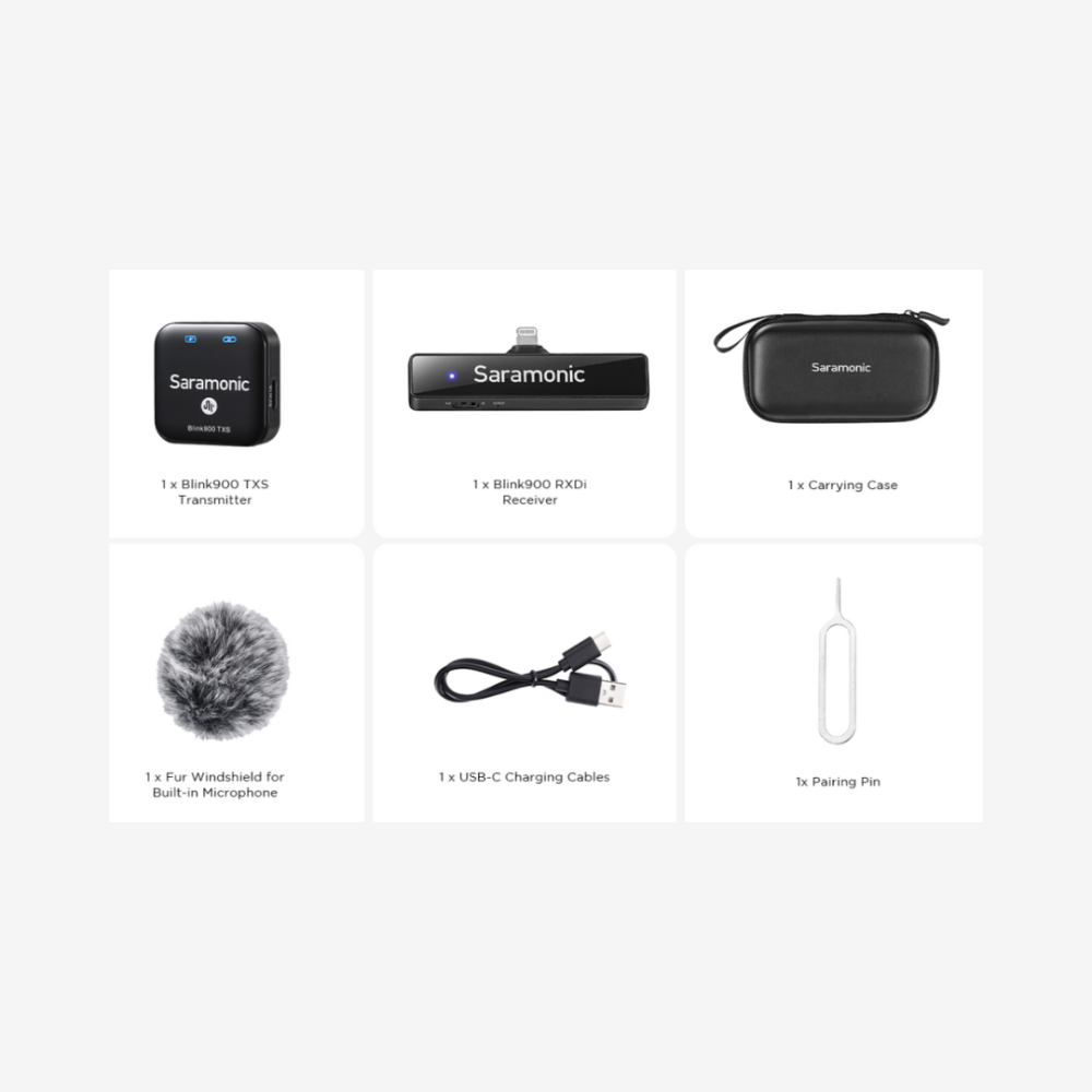 Saramonic Blink900 S3 - Wireless Microphone with Lightning Receiver