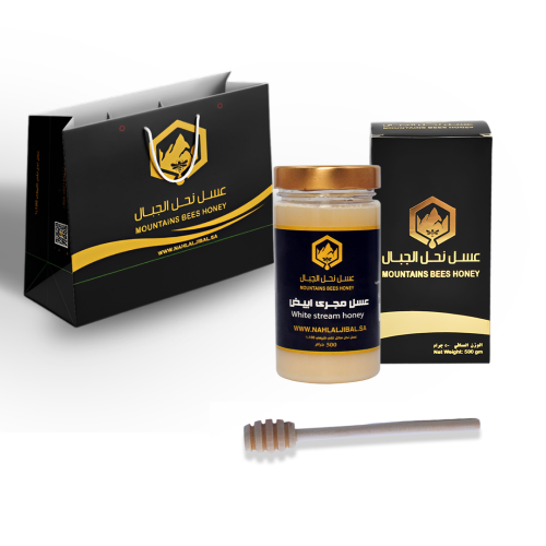 عسل مجرى ابيض فاخر 500 جرام