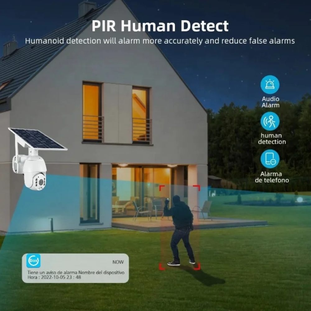 كاميرا مراقبة بالطاقة الشمسية وشريحة نت 4G