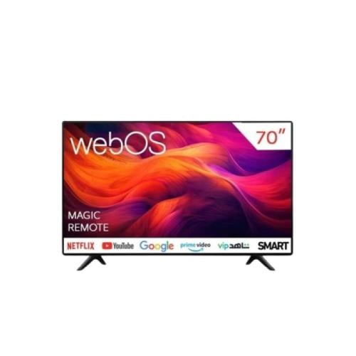 ام تي سي شاشة 70 بوصة ذكية - WebOS - 4K UHD - ريمو...