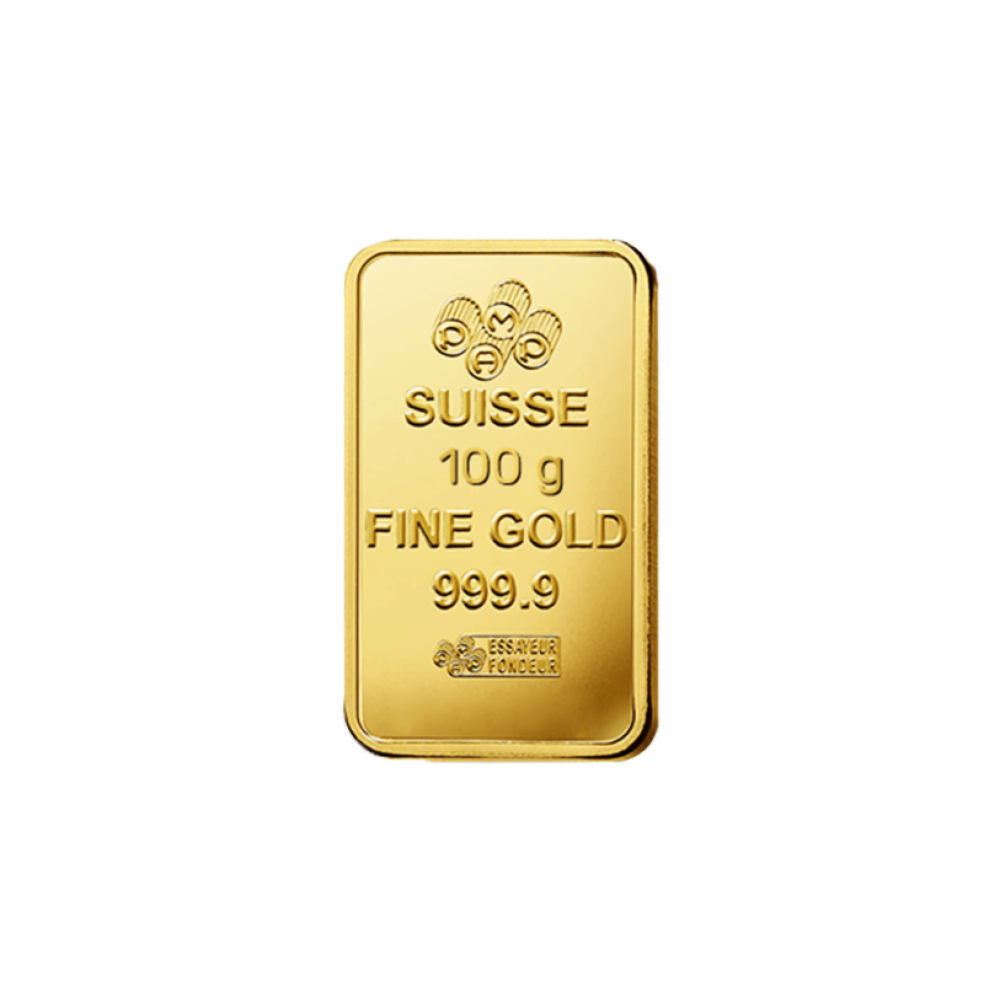 سبيكة 100 جرام نص اونصه عيار 24 قيراط نقاوة 999.9