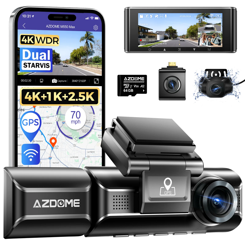داش كام AZDOME M550 MAX  – مراجعة شاملة ومقارنة مع المنافسين