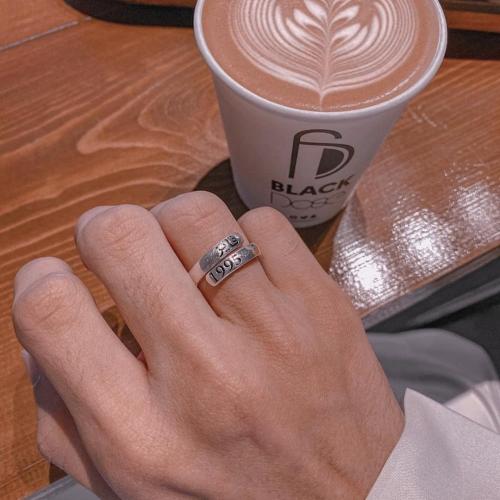 خاتم رجالي بالاسم والتاريخ فضه