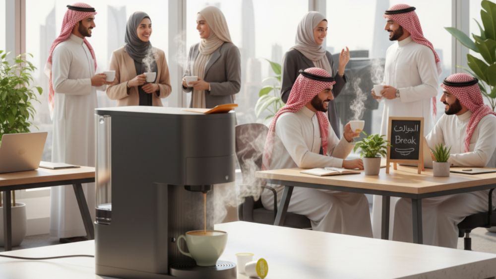 كبسولات القهوة للعمل: كيف تعزز القهوة الإنتاجية في المكاتب الحديثة
