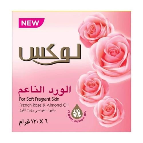لوكس صابون قالب 120 جم ورد 5+1 مجانا