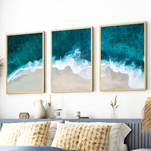 طقم من 3 لوحات ثلاثية بتصميم عصري