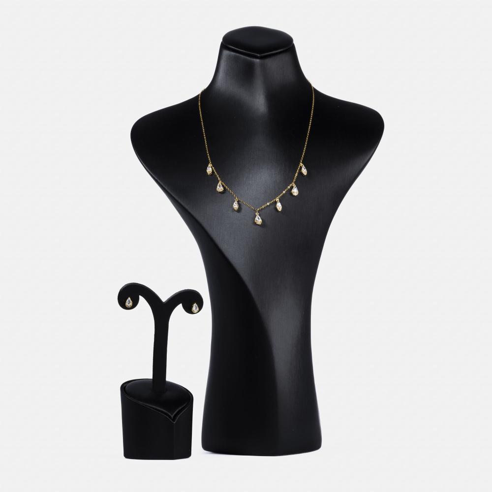 طقم سلسال وحلق بالون مختلفة