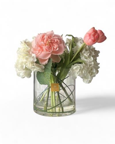 Pure vase “pink white ”