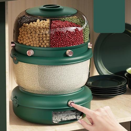 موزع حبوب متعدد الطبقات 360 درجة موزع طعام الأرز ا...