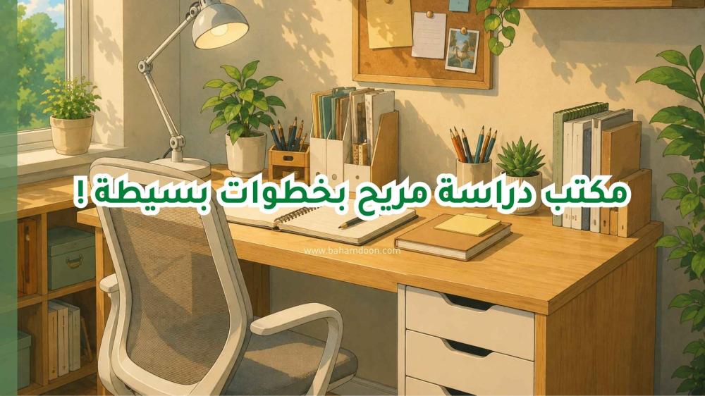 كيف تجهز مكتب دراسة مريح في المنزل؟