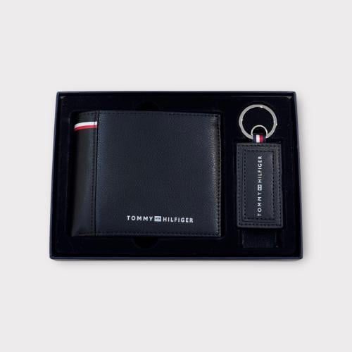 طقم محفظة مع ميدالية مفاتيح Tommy Hilfiger