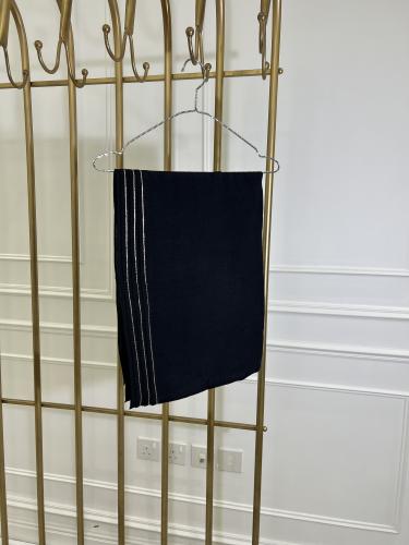طرحة سوداء لنن قطن هندي