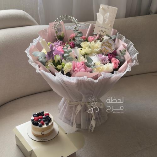 بوكيه مرام وكيك - Maram bouquet and cake