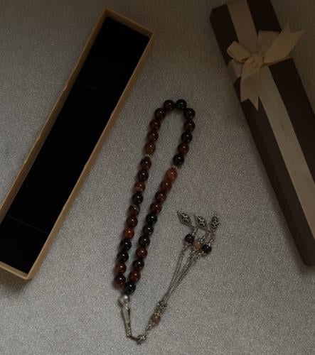 سبحة رجاليه جملي حجر كريم - Men's camel rosary wit...