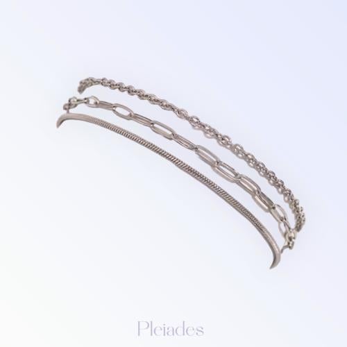 Sleek Trio Anklet