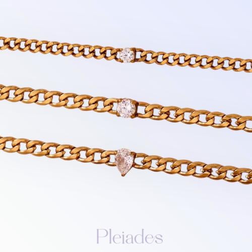 Pleiades zircon bracelet