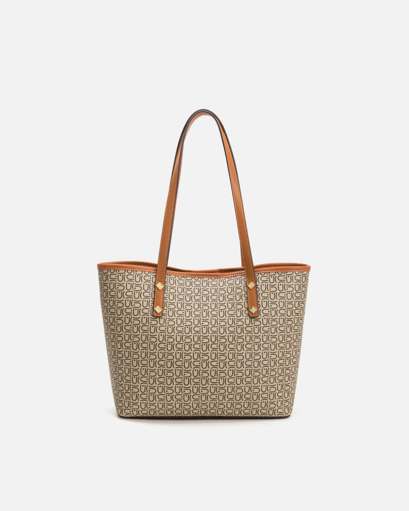Beige classic women's bag