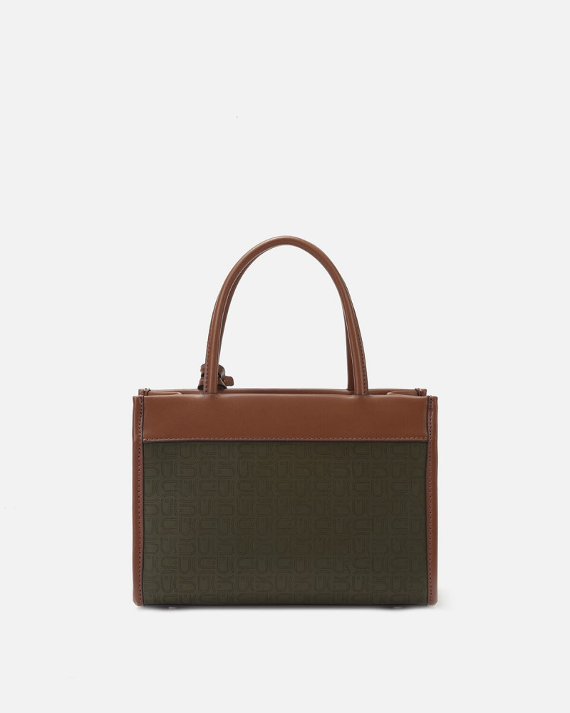 Olive and brown bag with modern design