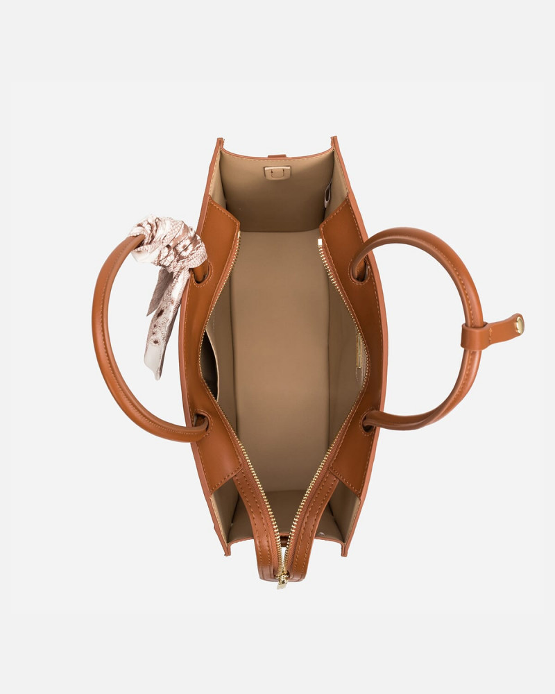 A classic brown women's bag