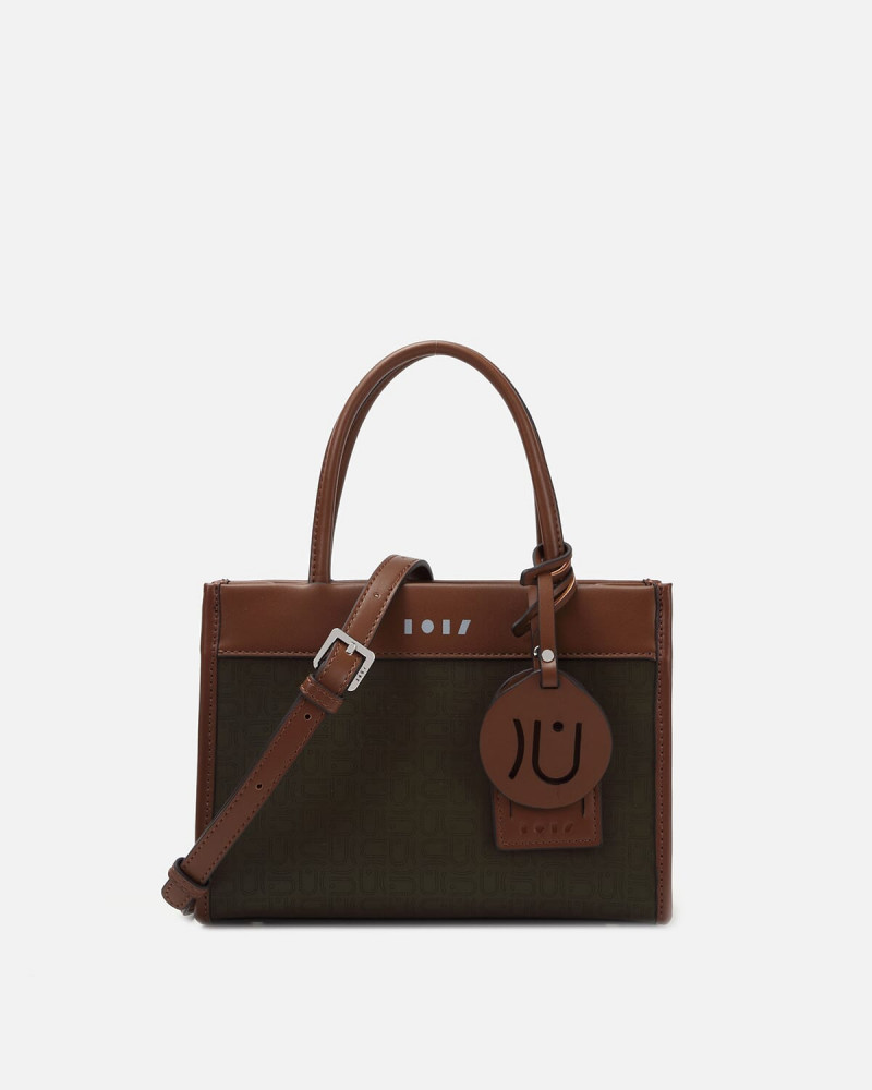 Olive and brown bag with modern design
