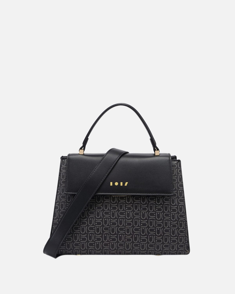 Black women's bag with a modern design