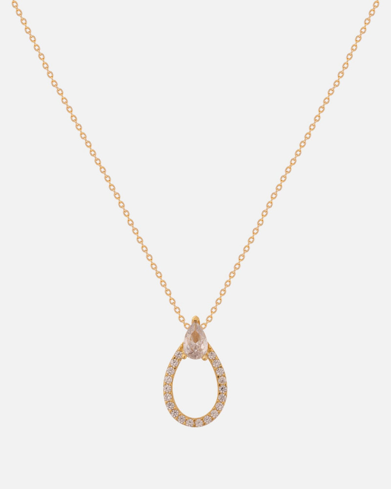 Silver women's necklace with a luxurious design in silver color