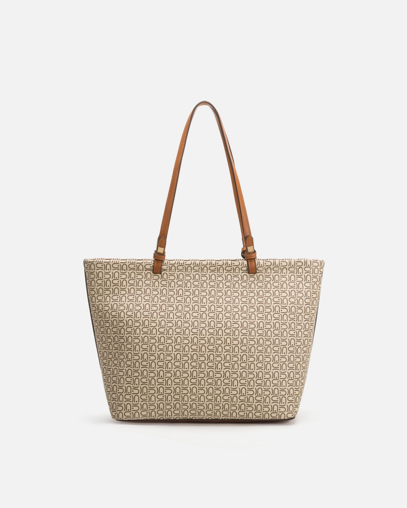 A classic beige women's bag